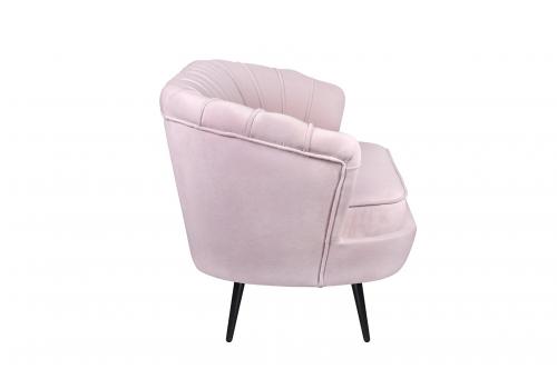  Дизайнерский диван Pearl Triple Pink на черных ножках, фото 3 