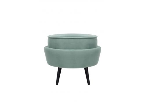  Пуф Pearl Adorn Green на черных ножках, фото 1 