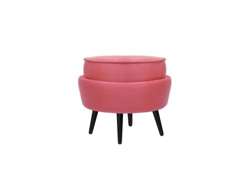  Пуф Pearl Adorn Karmin на черных ножках, фото 2 