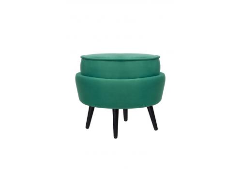  Пуф Pearl Adorn Green V2 на черных ножках, фото 2 