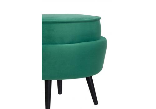  Пуф Pearl Adorn Green V2 на черных ножках, фото 4 