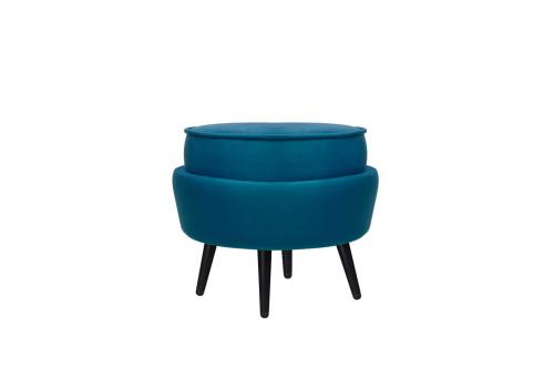  Пуф Pearl Adorn Marine на черных ножках, фото 2 
