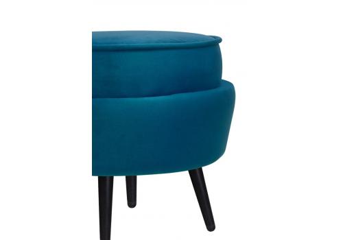  Пуф Pearl Adorn Marine на черных ножках, фото 4 