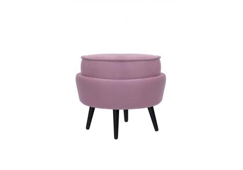  Пуф Pearl Adorn Pink на черных ножках, фото 2 