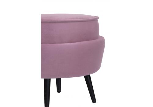  Пуф Pearl Adorn Pink на черных ножках, фото 4 