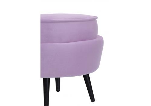  Пуф Pearl Adorn Purple на черных ножках, фото 4 