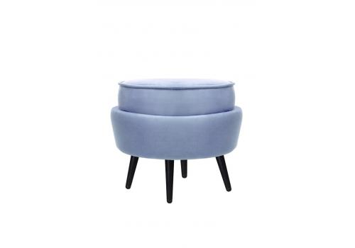 Пуф Pearl Adorn Sky на черных ножках, фото 2 