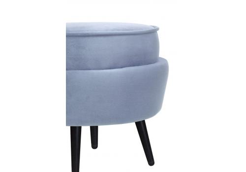  Пуф Pearl Adorn Sky на черных ножках, фото 4 