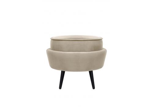  Пуф Pearl Adorn Taupe на черных ножках, фото 1 