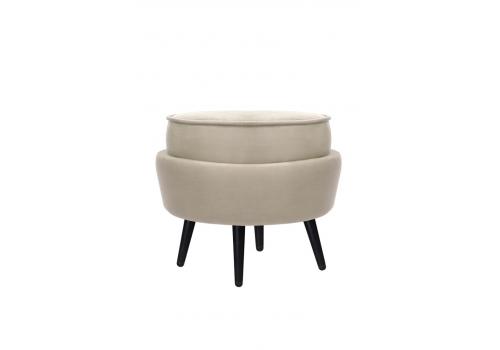 Пуф Pearl Adorn Taupe на черных ножках, фото 2 
