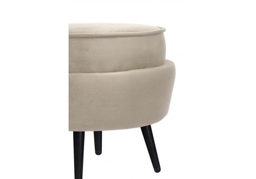  Пуф Pearl Adorn Taupe на черных ножках, фото 4 