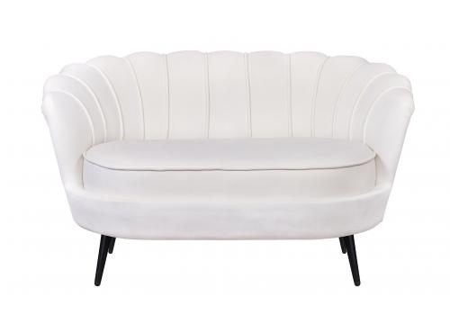  Диван ракушка Pearl Double Beige на черных ножках, фото 1 