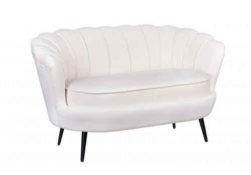  Диван ракушка Pearl Double Beige на черных ножках, фото 2 