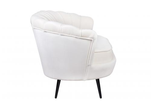  Диван ракушка Pearl Double Beige на черных ножках, фото 3 