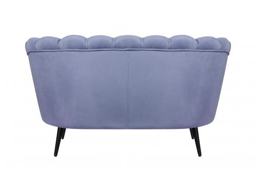  Диван ракушка Pearl Double Blue на черных ножках, фото 4 