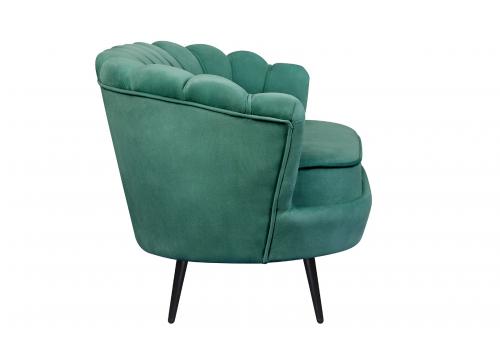  Дизайнерский диван Pearl Double Green V2 на черных ножках, фото 3 