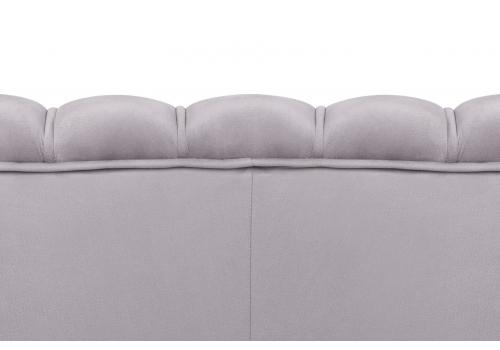  Диван ракушка Pearl Double Grey на черных ножках, фото 6 