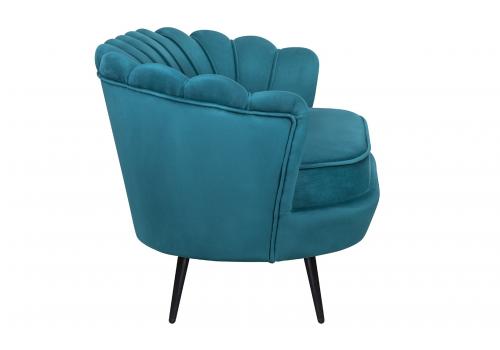  Диван ракушка Pearl Double Marine Velvet на черных ножках, фото 3 