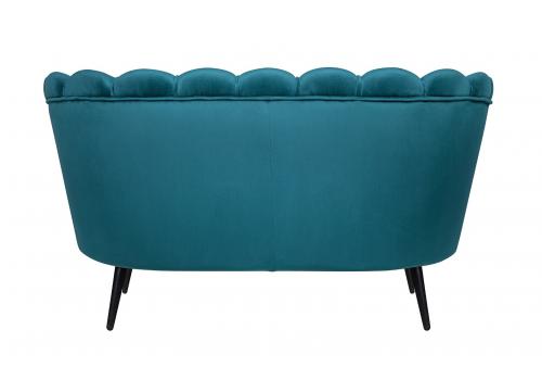  Диван ракушка Pearl Double Marine Velvet на черных ножках, фото 4 