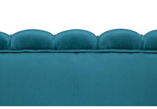  Диван ракушка Pearl Double Marine Velvet на черных ножках, фото 6 