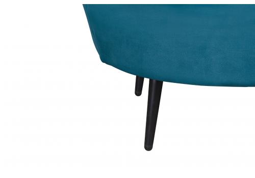  Диван ракушка Pearl Double Marine Velvet на черных ножках, фото 7 