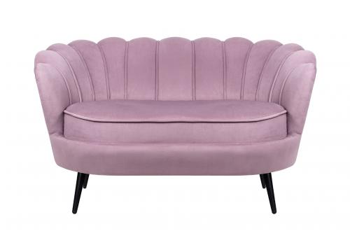  Дизайнерский двухместный диван Pearl Double Pink на черных ножках, фото 1 