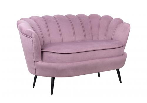  Дизайнерский двухместный диван Pearl Double Pink на черных ножках, фото 2 