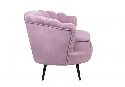  Дизайнерский двухместный диван Pearl Double Pink на черных ножках, фото 3 