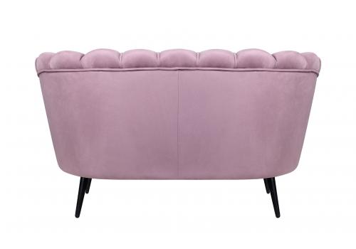  Дизайнерский двухместный диван Pearl Double Pink на черных ножках, фото 4 