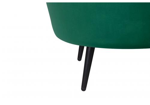  Низкое кресло ракушка Pearl Green V2 на черных ножках, фото 7 