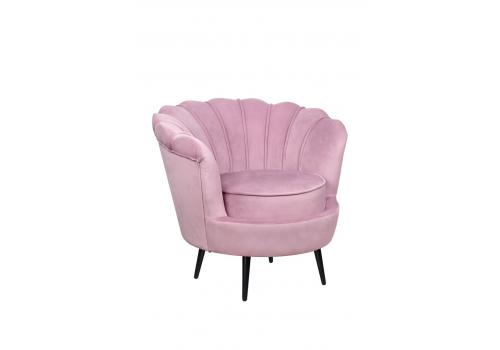  Кресло ракушка Pearl Pink на черных ножках, фото 2 