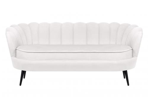  Диван ракушка Pearl Triple Beige на черных ножках, фото 1 