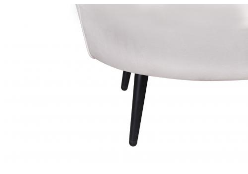  Диван ракушка Pearl Triple Beige на черных ножках, фото 7 