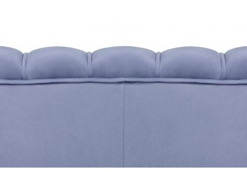  Диван ракушка для гостиниц Pearl Triple Blue на черных ножках, фото 6 