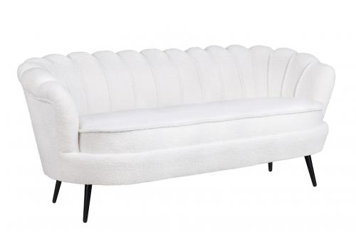  Диван ракушка для гостиниц Pearl Triple Boucle на черных ножках, фото 2 