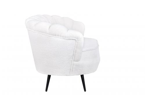  Диван ракушка для гостиниц Pearl Triple Boucle на черных ножках, фото 3 