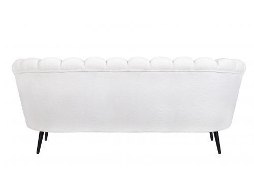  Диван ракушка для гостиниц Pearl Triple Boucle на черных ножках, фото 4 