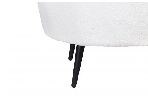  Диван ракушка для гостиниц Pearl Triple Boucle на черных ножках, фото 7 