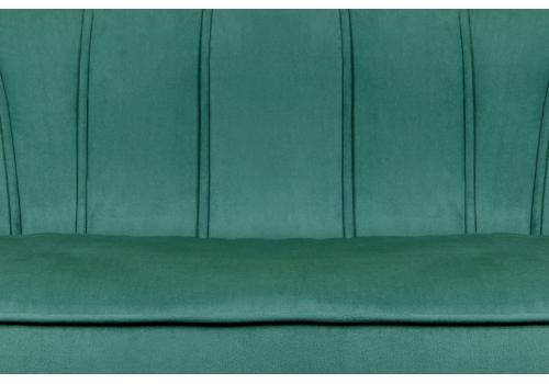  Диван ракушка для гостиниц Pearl Triple Green V2 на черных ножках, фото 5 