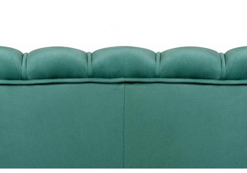  Диван ракушка для гостиниц Pearl Triple Green V2 на черных ножках, фото 6 