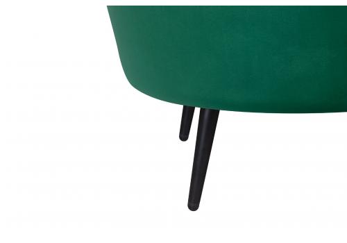  Диван ракушка для гостиниц Pearl Triple Green V2 на черных ножках, фото 7 