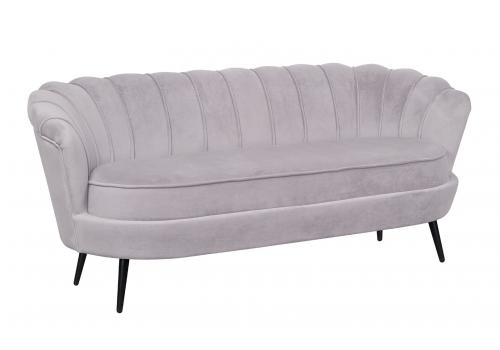  Дизайнерский диван для гостиниц Pearl Triple Grey на черных ножках, фото 2 