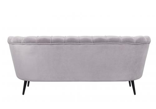  Дизайнерский диван для гостиниц Pearl Triple Grey на черных ножках, фото 4 