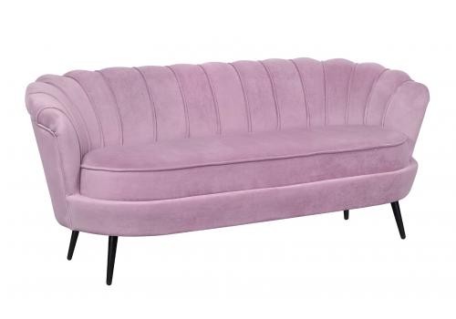  Диван ракушка Pearl Triple Pink на черных ножках, фото 2 