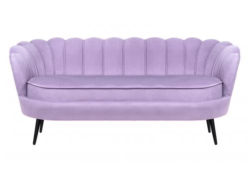  Диван ракушка для гостиниц Pearl Triple Purple на черных ножках, фото 1 