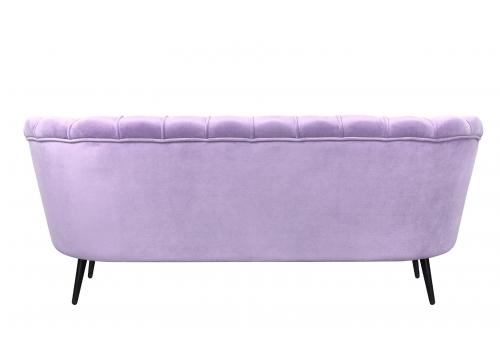  Диван ракушка для гостиниц Pearl Triple Purple на черных ножках, фото 4 