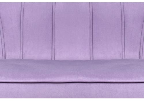  Диван ракушка для гостиниц Pearl Triple Purple на черных ножках, фото 5 