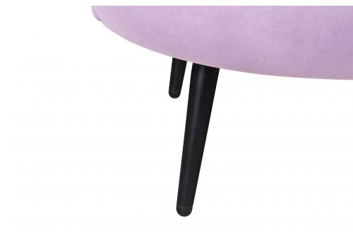  Диван ракушка для гостиниц Pearl Triple Purple на черных ножках, фото 7 