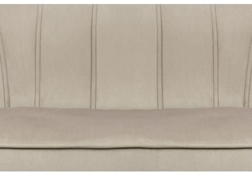  Диван ракушка для гостиниц Pearl Triple Taupe на черных ножках, фото 5 