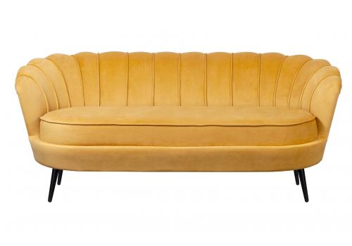  Дизайнерский диван Pearl Triple Yellow на черных ножках, фото 1 